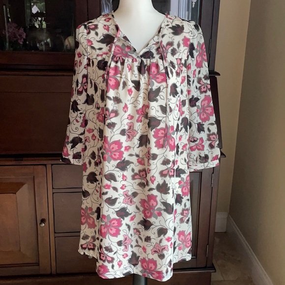 Loft Peasant Flower Dress XS - Picture 6 of 12